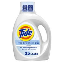TDL34FG, Tide Detergent Liquid 34OZ Cold Water Free & Gentle, 030772121498