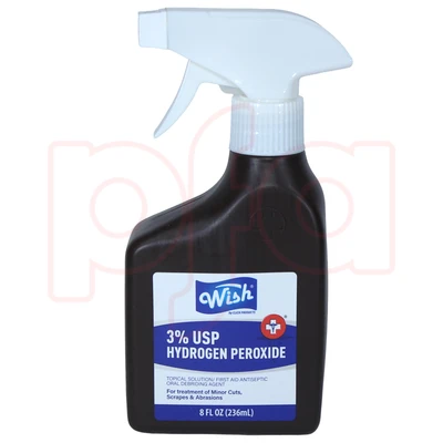 61306, Wish Hydrogen Peroxide Spray 8oz 3%, 191554613065