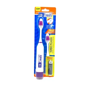 DF10938, DR.Fresh Turbo Power Electric Toothbrush w/Extra Head & Battery, 672935109389