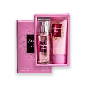 89482, Women's 2pcs Set STRAWBERRIES & CREAM 3fl.oz/88ml Body Lotion 3fl.oz/88ml Body Mist, 191554894822
