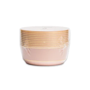 36316, Elegance Party 10PK 14oz Soup Bowl Blush+Gold, 191554363168