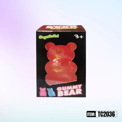 TC2036, Sugar Squeezy Relief Fidget Toys Bear  1.97"x3.15", 887258040367