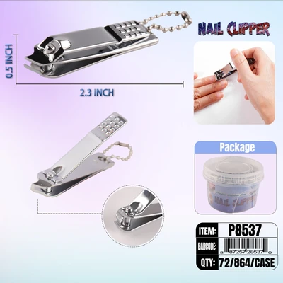 P8537, Nail Clippers Slanted Edge 2.5″ Inch, 887257285370