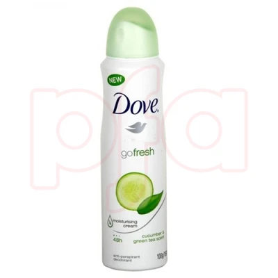 DBS150FT, Dove Body Spray 150ML Go Fresh Cucumber & Green Tea, 8717163964965