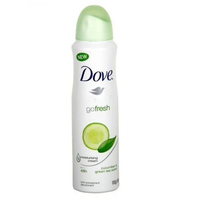 DBS150FT-12, Dove Body Spray 150ML Go Fresh Cucumber & Green Tea