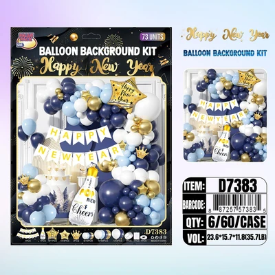 D7383, New Year Balloon 73/Unit Set, 887257573835