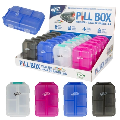 46108, Wish Pill Box 10 Compartment PDQ, 191554461086