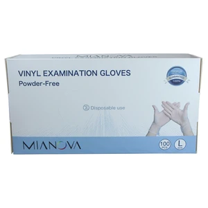 GL-XL, Mianova Vinyl Examination Gloves 100CT X- Large