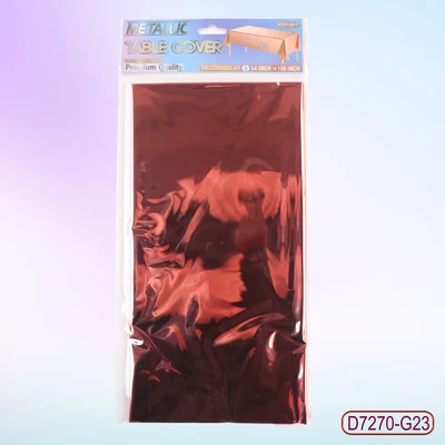 D7270-G23, Metallic Table Cover Rose Gold.54"x108", 887257572760