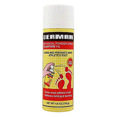 DES46, Derman Antifungal Foot Powder Spray 4.6Oz, 354312425038