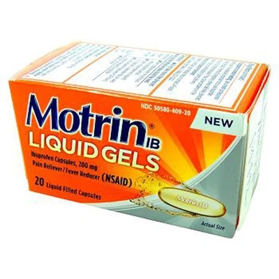 MT20LG, Motrin Liquid Gels, 20 CT, 300450409201