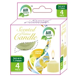 48226C, Air Fusion Votive Candle Fresh Lemon 4PK, 191554482265