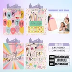 BD9390-MD, Birthday Gift Bags MD.Assorted x4 Styles  7.1"x3.1"x9.4", 887257130571