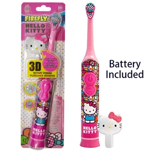 DF581830, Firefly Battery Powered 3D Hello Kitty Toothbrush w/ Cap, 672935818304