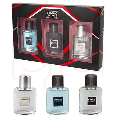 GB-2155, Men's 3pcs Coffret Set  DARK STAR COLLECTION, 840881121551