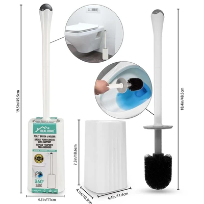 70057, Ideal Home Toilet Brush with Holder, 191554700574