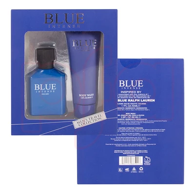 88502, Men's 2pcs Set  BLUE INTENSE 1.7fl.oz/50mlEDT 2.8fl.oz/80ml Body Wash, 191554885028