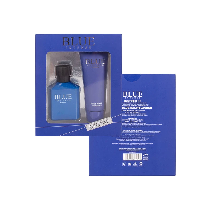 Men's 2pcs Set Blue Intense 50ml/1.7fl.oz EDT + 80ml/2.8fl.oz Body Wash