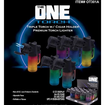 OT301A, ONE TORCH Triple Angled Torch 12/144, 850043075165