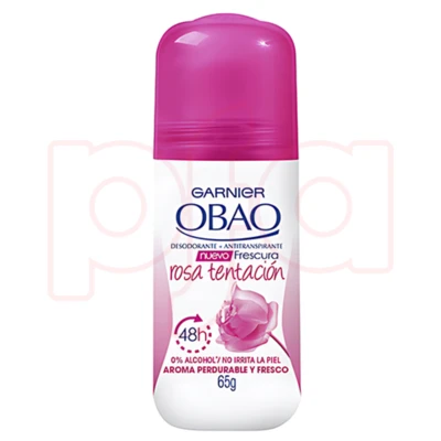 OD65RT, Obao Roll-On Desodorante Rosa Tentacion  (dark pink) 65g, 7509552909821