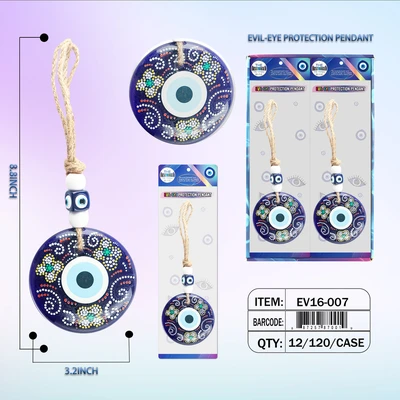 EV16-007, EVIL-EYE PROTECTION PENDANT, 887257860010