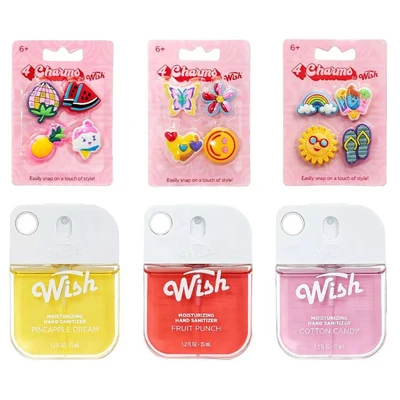 60429, Wish Hand Sanitizer 35ML + 30 CARDS CHARMS, 191554604292
