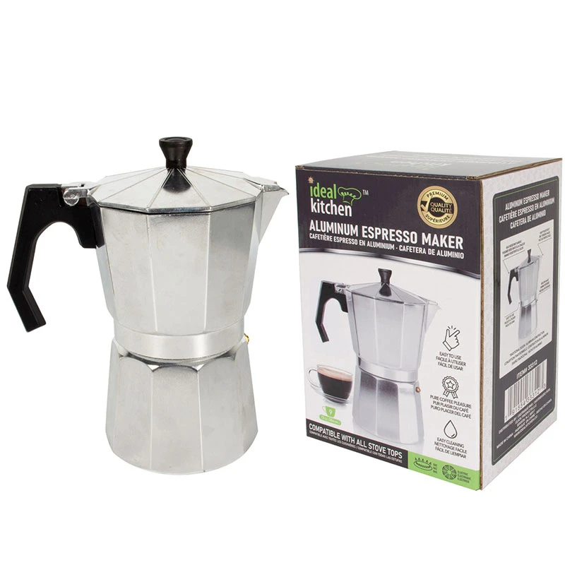 Ideal Kitchen 9cups Aluminum Espresso Maker