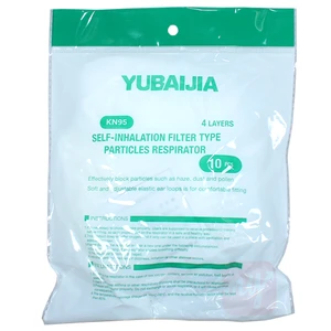 MASK-KN95YUBA, Face Mask KN95 10pcs Bag White YUBAIJIA