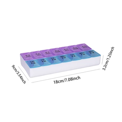 46112, Wish 7-Day Day & Night Pill Box, 191554461123