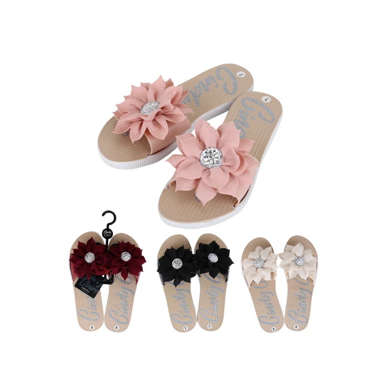 CC Sandal Ladies Flower w/ Stone