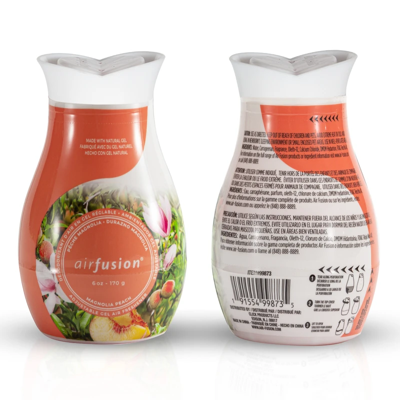Air Fusion Adjustable Gel Air Freshener 6oz Magnolia Peach