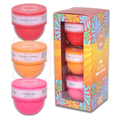 89520, Solo En Ibiza 3pcs Body Butter Set   50g/1.76.ozMADRID MUSE/VALENCIA VIBES/MARBELLA, 191554895201