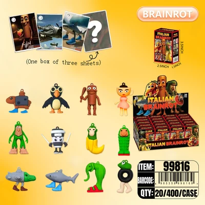 99816, Fashion Brainrot  12 Styles Assorted  20/IPK  400/CS, 6985358998169