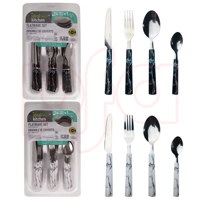 56399, Ideal Kitchen 24PK FLATWARE SET WITH ORGANIZER, 191554563995