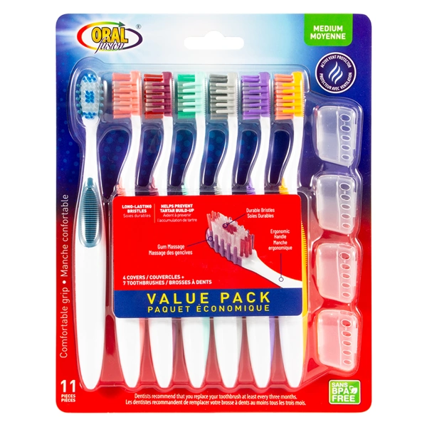 68072, Oral Fusion Toothbrush 11PK Medium, 191554680722