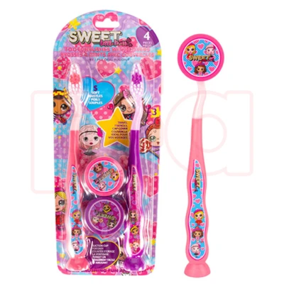 68039, Oral Fusion Kids Toothbrush 4PK Sweet Missy, 191554680395