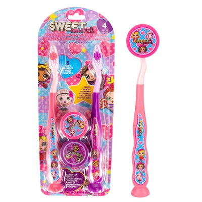 68039, Oral Fusion Kids Toothbrush 4PK Sweet Missy, 191554680395