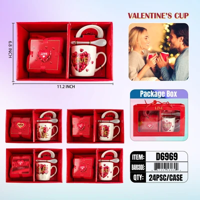 D6969, VALENTINE MUG SET, 887257569692