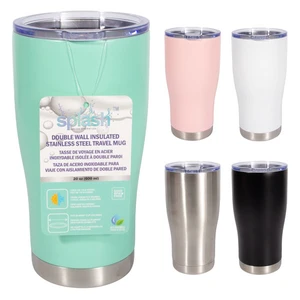 58222, Splash Bottle Stainless Steel Travel Mug 20oz, 191554582224