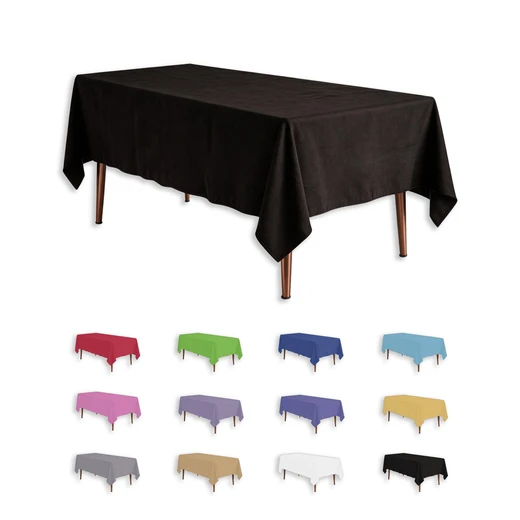50002, Party Central Heavy Duty Rectangle Plastic Tablecover - Green, 191554500020