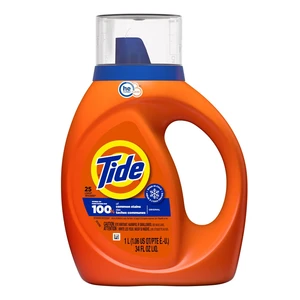 TDL34R-HE, (12120) Tide Detergent Liquid 34oz Original HE, 030772121207
