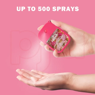 60395, Wish 4pcs Mix Bundle Hand Sanitizer Spray 1.2 oz w/ Silicone Case,Salted Caramel/Coconut Cream/Dragonfruit/Golden Citrus, 191554603950