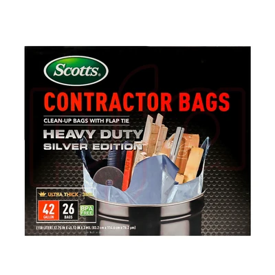 ST-30218, Contractor Bag Box 42 Gal 26CT Silver - Scotts, 191554302181