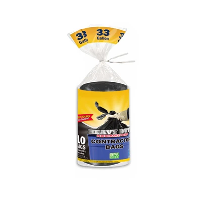 30105, XtraTuff Heavy Duty Conductor Twist Tie Trash Bag 42Gal 10CT, 191554301054