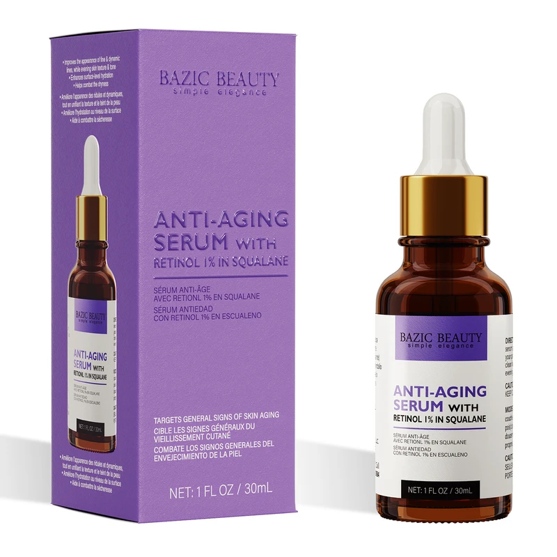Bazic Beauty Anti-Aging Serum with Retinol 1% In Squalane 1oz/30mL