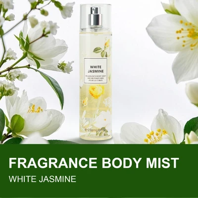 88631, Fragrance Body Mist 8 oz/236 ml White Jasmine for Women - United Scents, 191554886315