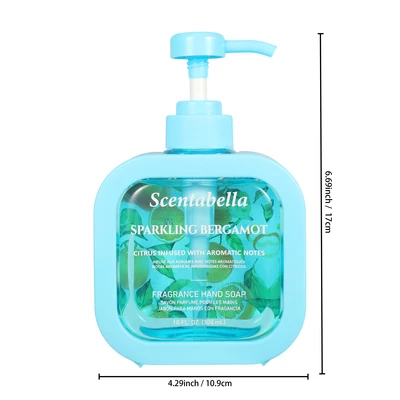 60654, Scentabella Hand Wash 10oz – Sparkling Bergamot, 191554606548