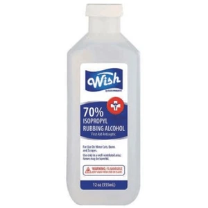 61302, Wish Rubbing Alcohol 12oz 70% (96/pallet), 191554613027