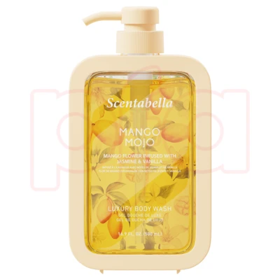 60660, Scentabella Body Wash 15oz Mango Mojo, 191554606609