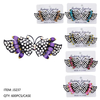 J3237, RHINESTONE HAIR CLIP, 887257832376